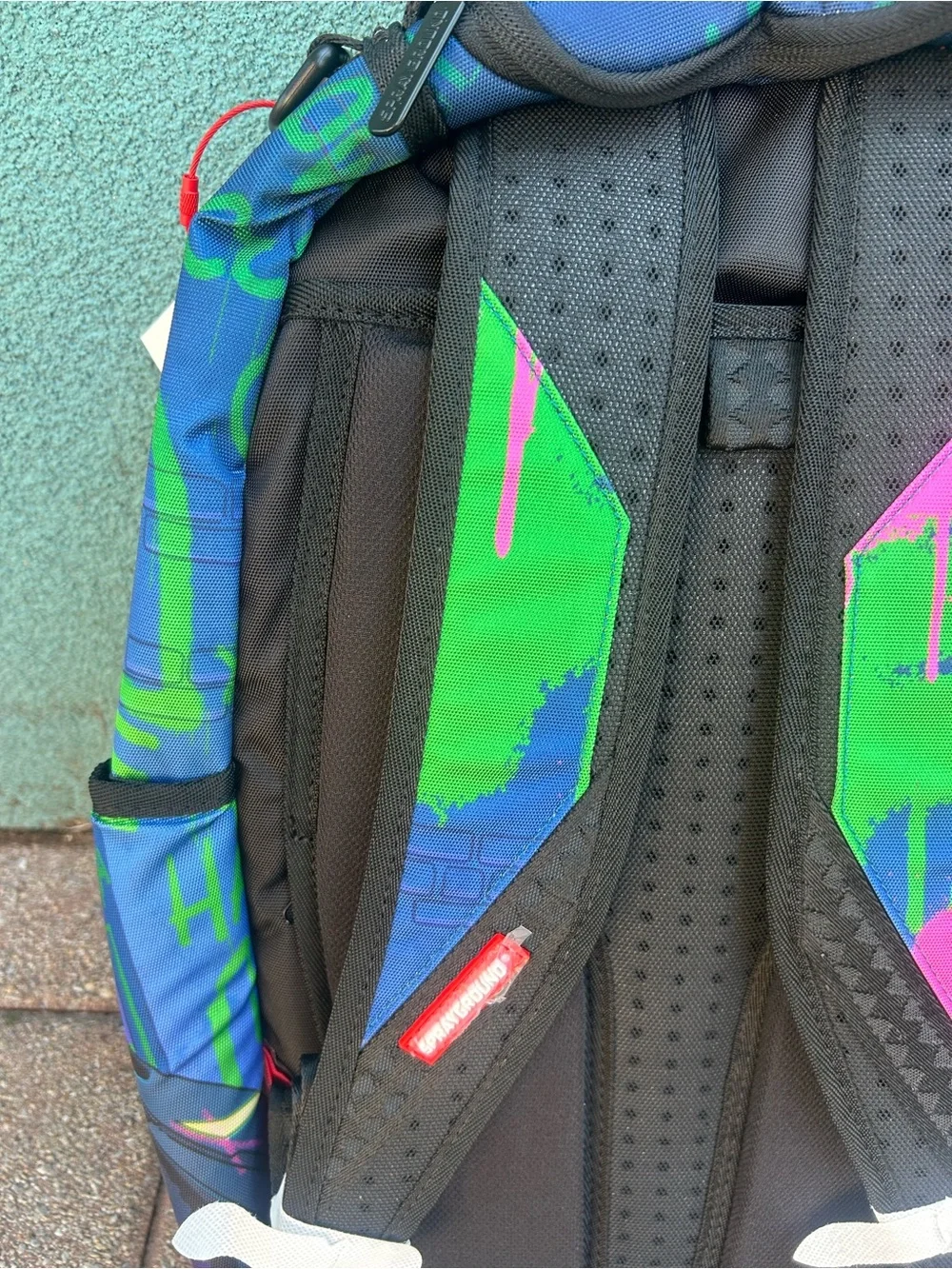 Sprayground Joker Blue Green Graphic Backpack